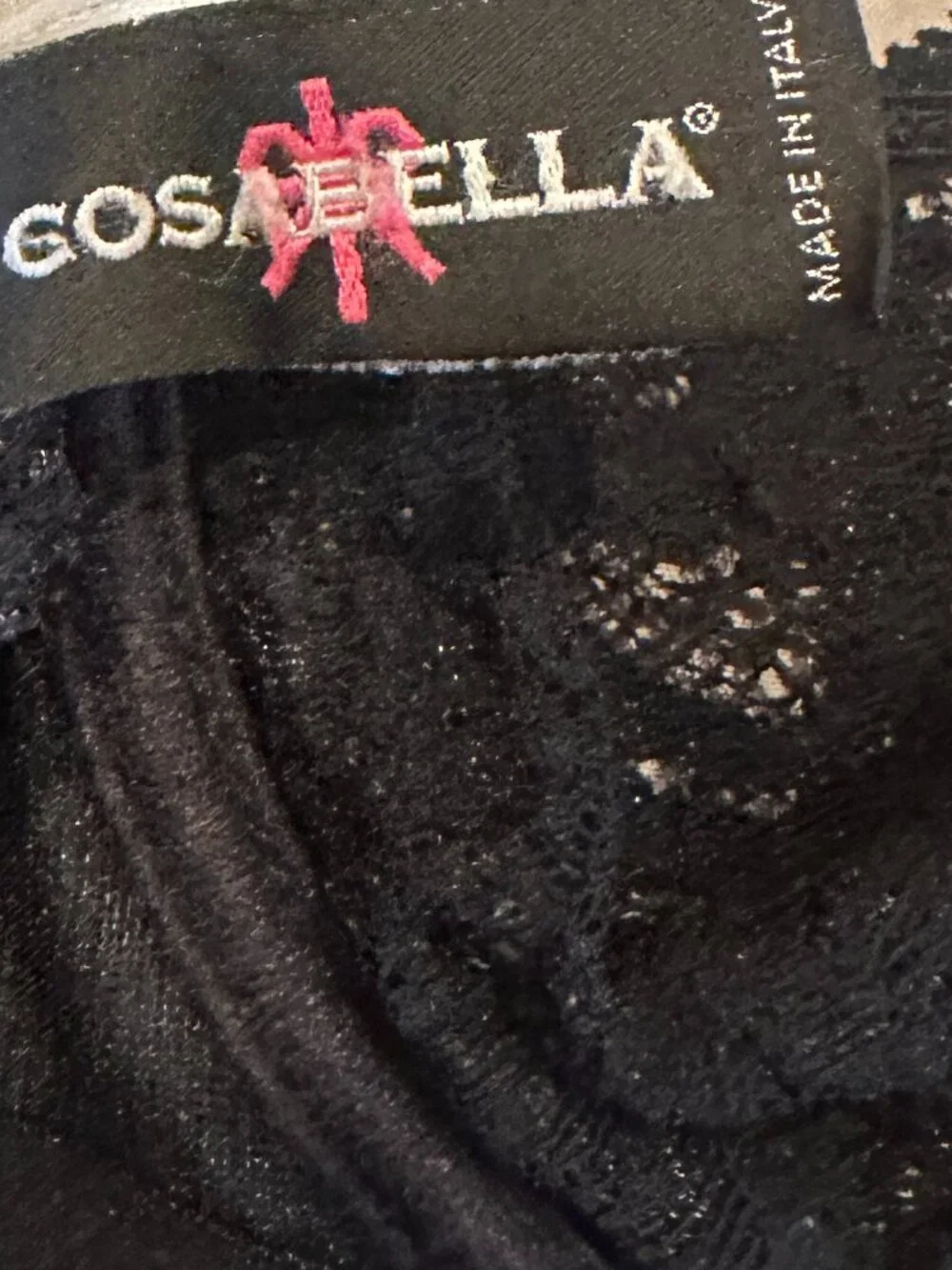COSABELLA BLACK NEVER SAY NEVER LACE BRA 36C
